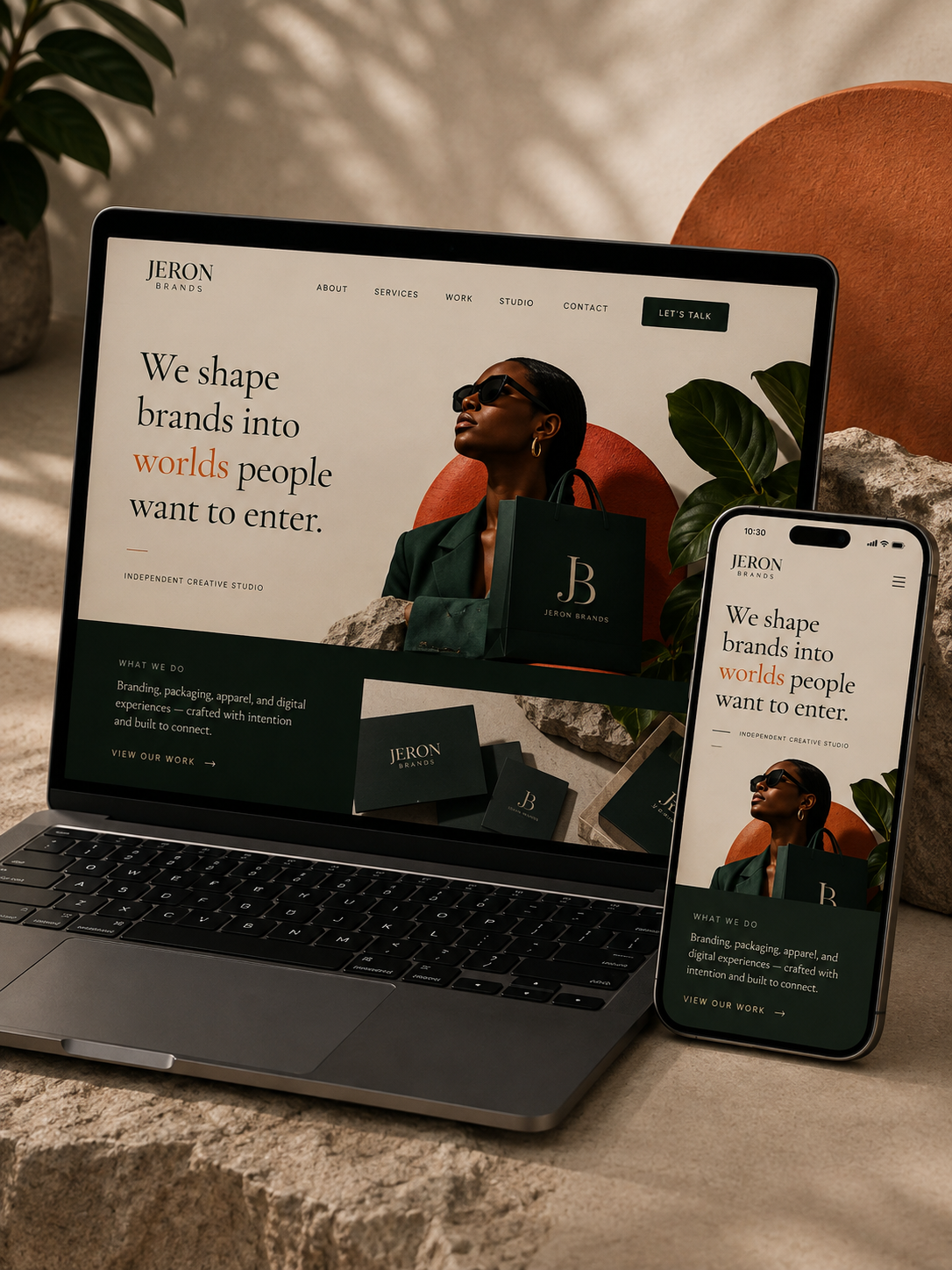 Digital brand presentation for hospitality