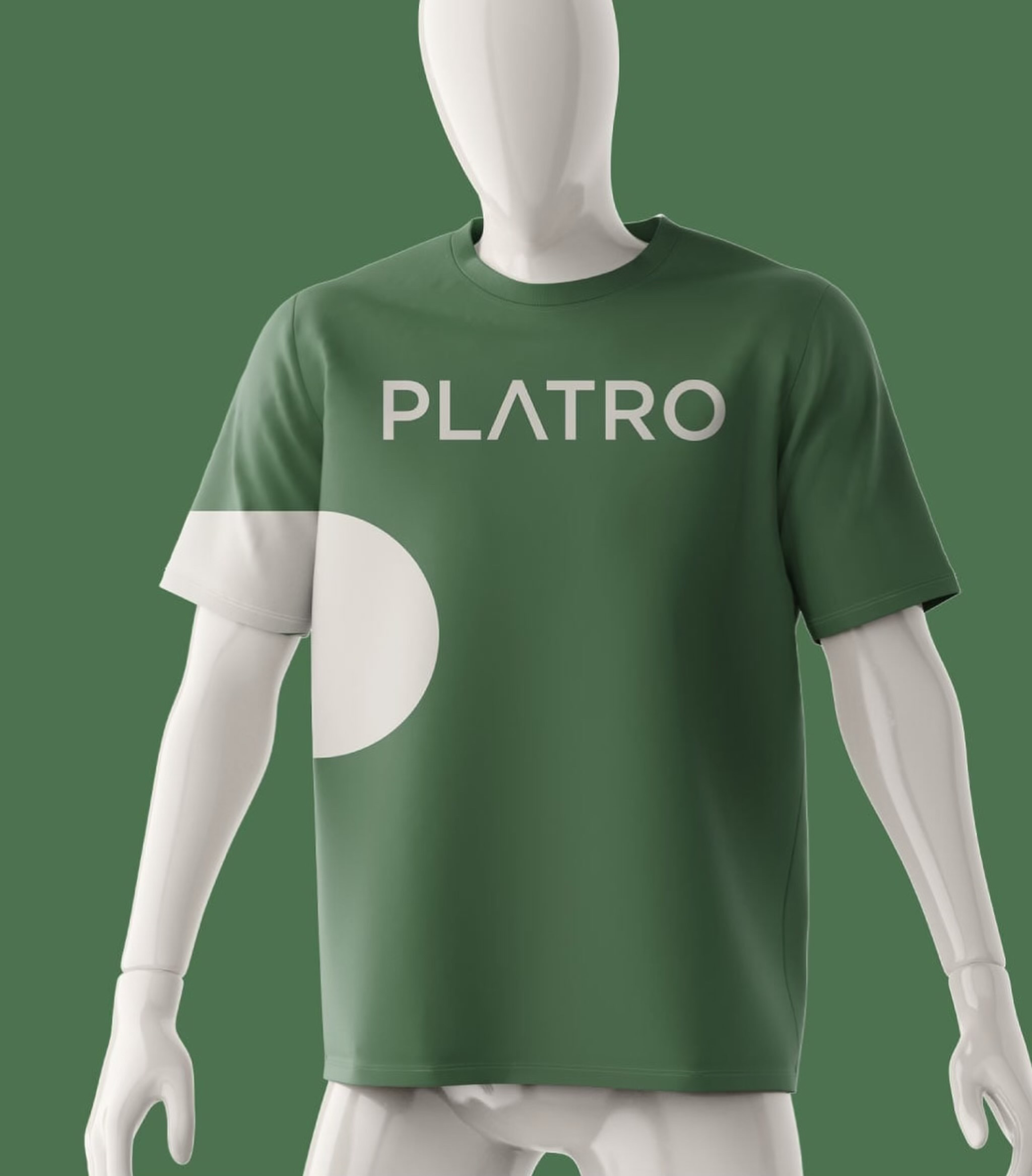 Tailored green suit on a mannequin